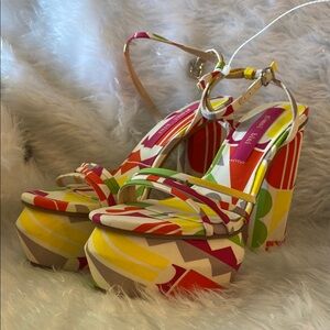 Babel Satin Strappy Platform Dress Sandals